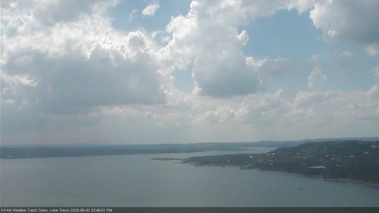 Lake Travis webcam, June 2, 2020 3:45 PM CT