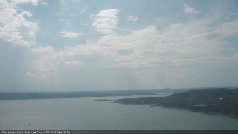 Lake Travis webcam, June 2, 2020 4:45 PM CT