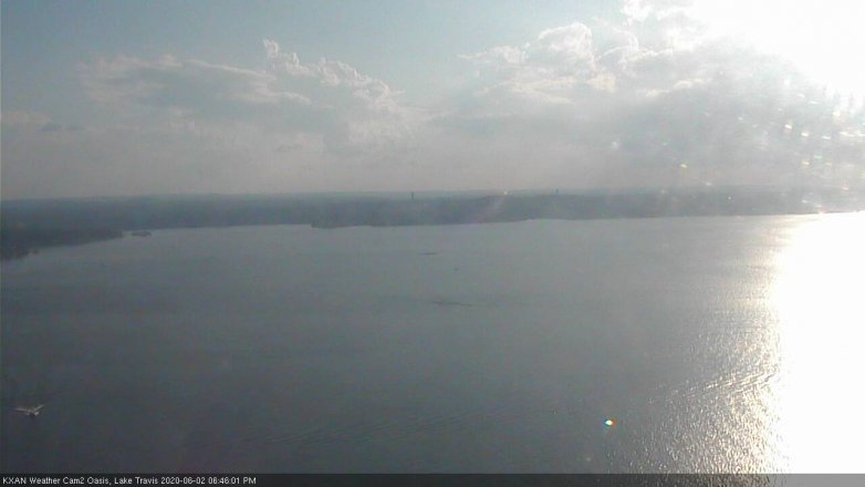 Lake Travis webcam, June 2, 2020 6:45 PM CT