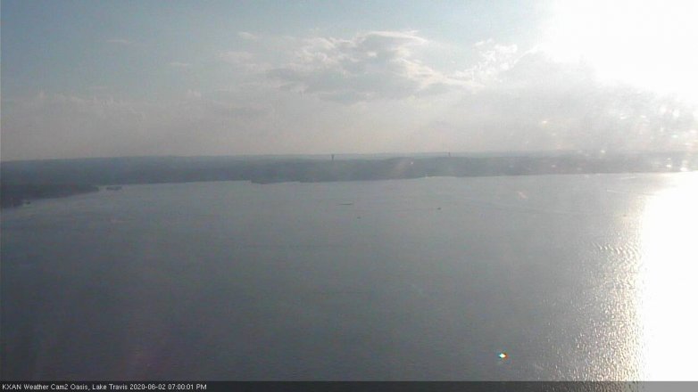 Lake Travis webcam, June 2, 2020 7:00 PM CT