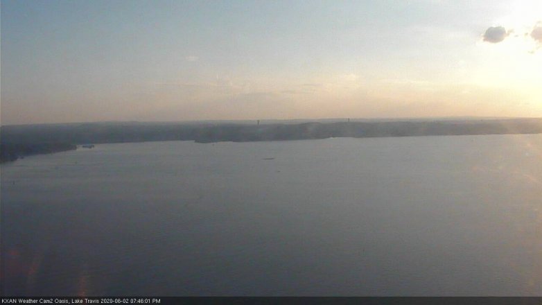 Lake Travis webcam, June 2, 2020 7:45 PM CT
