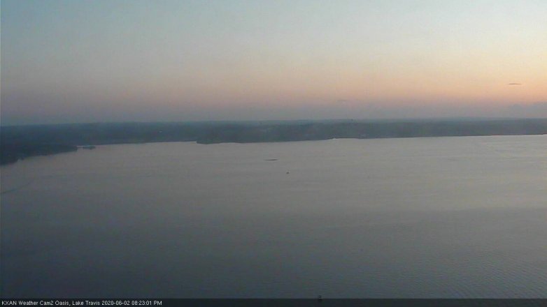 Lake Travis webcam, June 2, 2020 8:25 PM CT