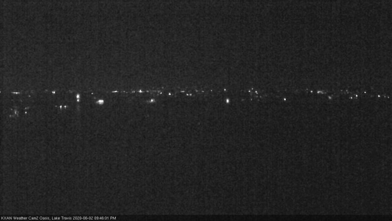 Lake Travis webcam, June 2, 2020 9:45 PM CT