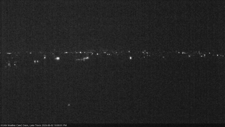 Lake Travis webcam, June 2, 2020 10:00 PM CT