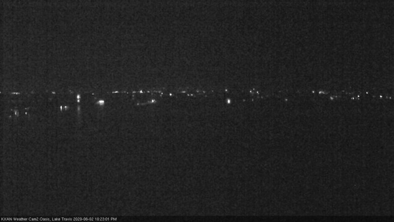 Lake Travis webcam, June 2, 2020 10:25 PM CT