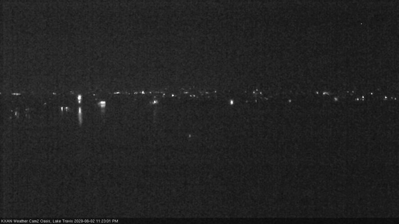 Lake Travis webcam, June 2, 2020 11:25 PM CT