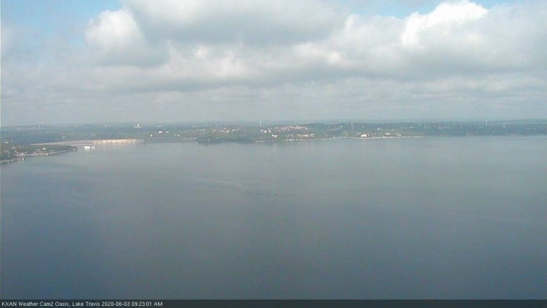 Lake Travis webcam, June 3, 2020 9:25 AM CT