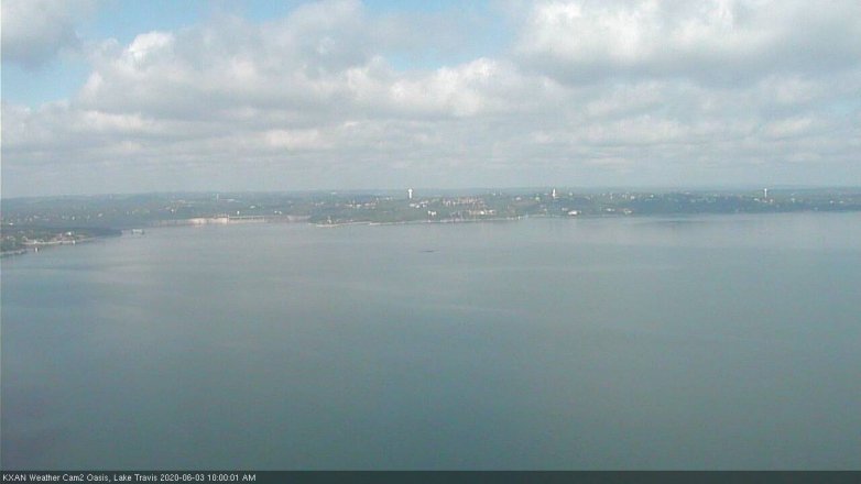 Lake Travis webcam, June 3, 2020 10:00 AM CT