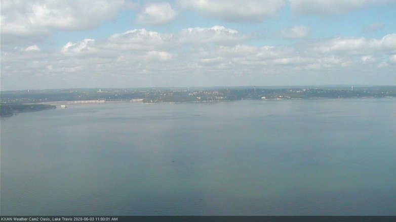 Lake Travis webcam, June 3, 2020 11:00 AM CT