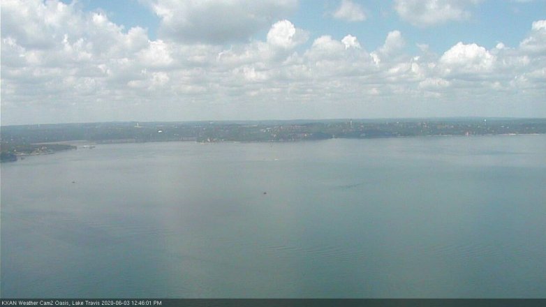 Lake Travis webcam, June 3, 2020 12:45 PM CT