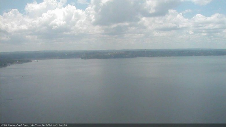 Lake Travis webcam, June 3, 2020 2:25 PM CT