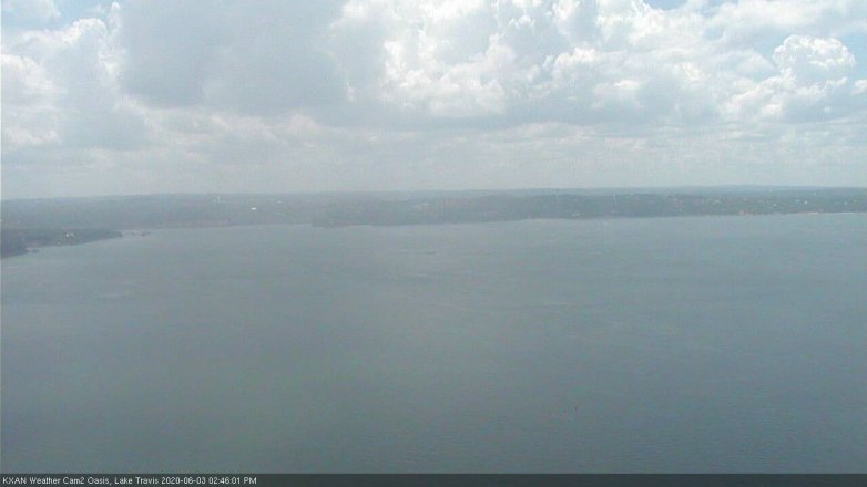 Lake Travis webcam, June 3, 2020 2:45 PM CT