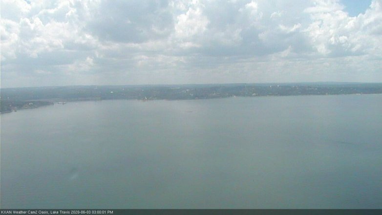 Lake Travis webcam, June 3, 2020 3:00 PM CT