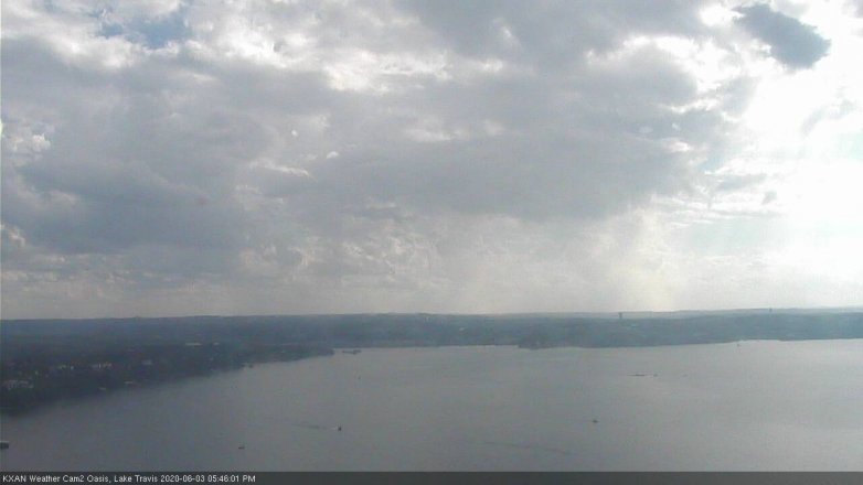 Lake Travis webcam, June 3, 2020 5:45 PM CT
