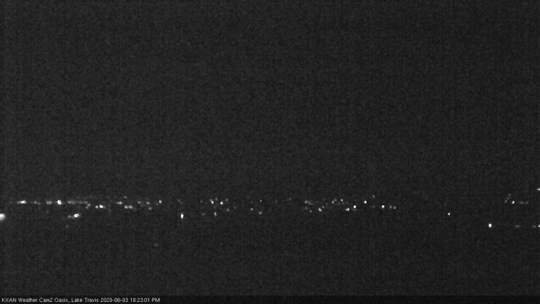 Lake Travis webcam, June 3, 2020 10:25 PM CT