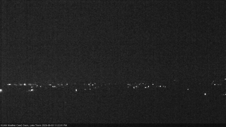 Lake Travis webcam, June 3, 2020 11:25 PM CT