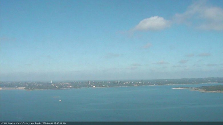 Lake Travis webcam, June 4, 2020 9:45 AM CT