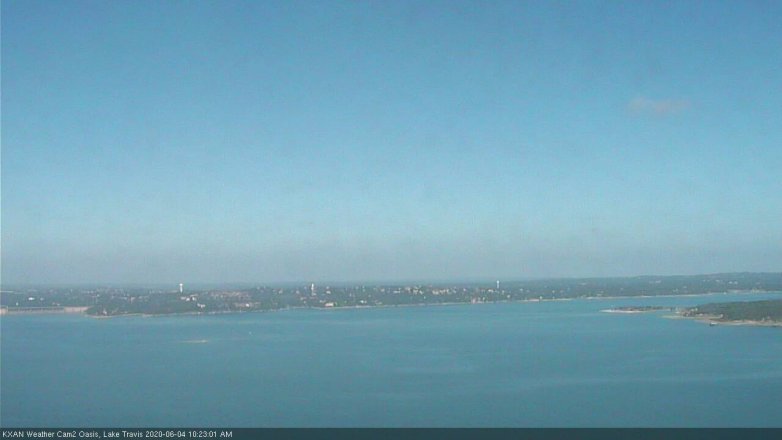 Lake Travis webcam, June 4, 2020 10:25 AM CT