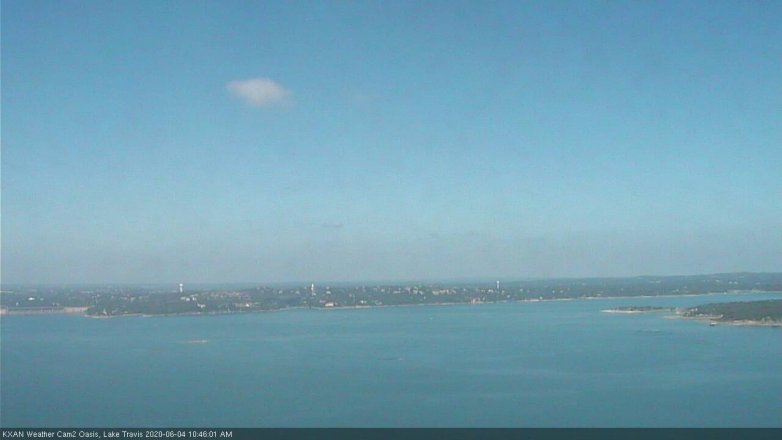 Lake Travis webcam, June 4, 2020 10:45 AM CT