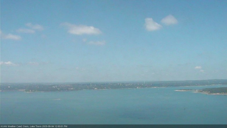 Lake Travis webcam, June 4, 2020 12:00 PM CT