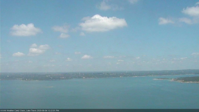 Lake Travis webcam, June 4, 2020 12:25 PM CT