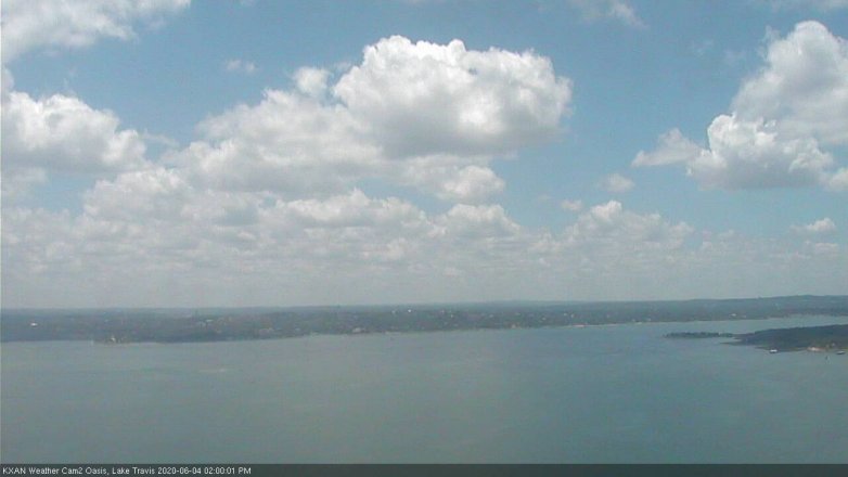Lake Travis webcam, June 4, 2020 2:00 PM CT