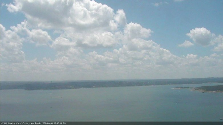 Lake Travis webcam, June 4, 2020 2:45 PM CT