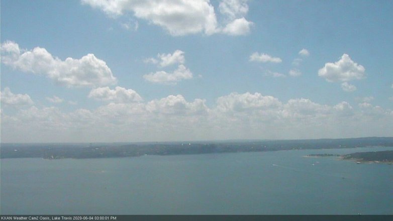 Lake Travis webcam, June 4, 2020 3:00 PM CT