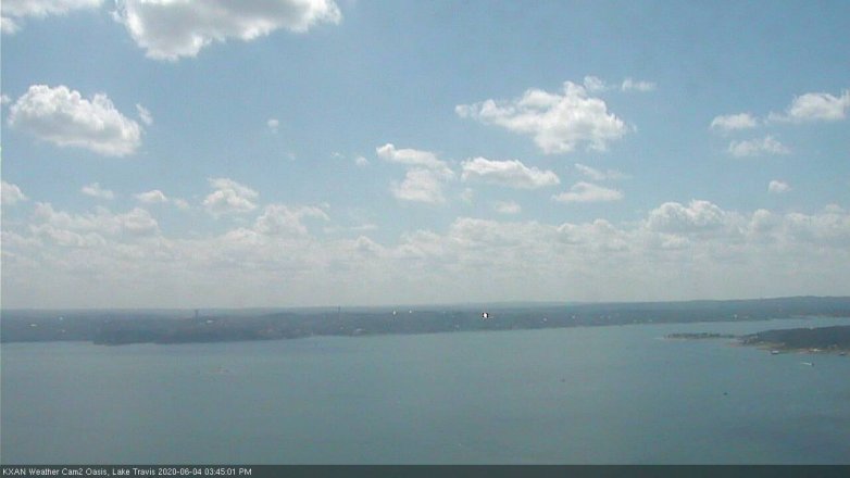 Lake Travis webcam, June 4, 2020 3:45 PM CT