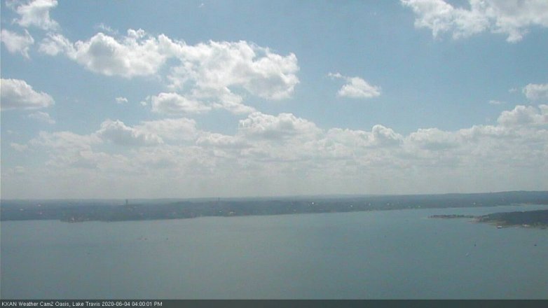 Lake Travis webcam, June 4, 2020 4:00 PM CT