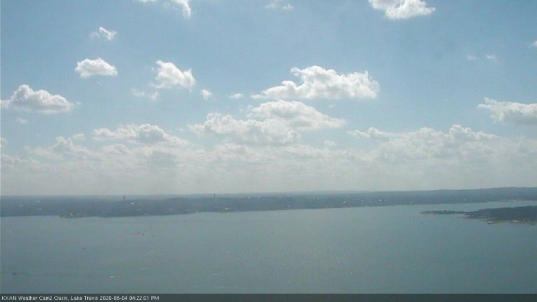 Lake Travis webcam, June 4, 2020 4:25 PM CT