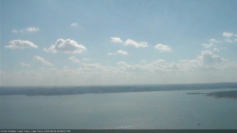 Lake Travis webcam, June 4, 2020 4:45 PM CT