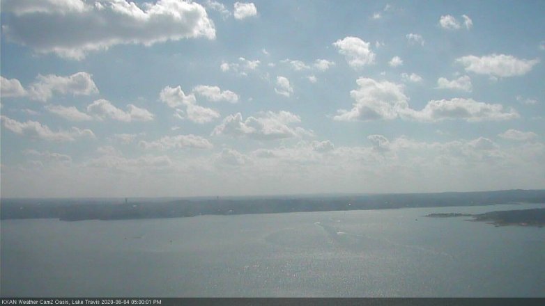 Lake Travis webcam, June 4, 2020 5:00 PM CT