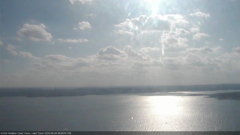 Lake Travis webcam, June 4, 2020 6:00 PM CT