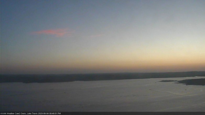 Lake Travis webcam, June 4, 2020 8:45 PM CT