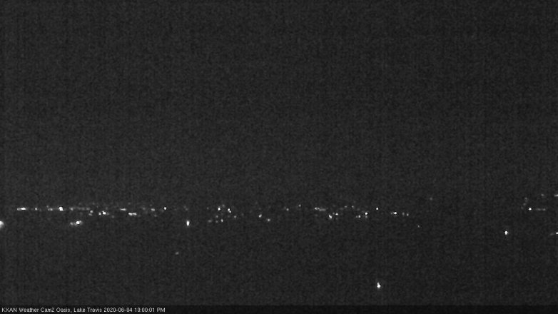 Lake Travis webcam, June 4, 2020 10:00 PM CT