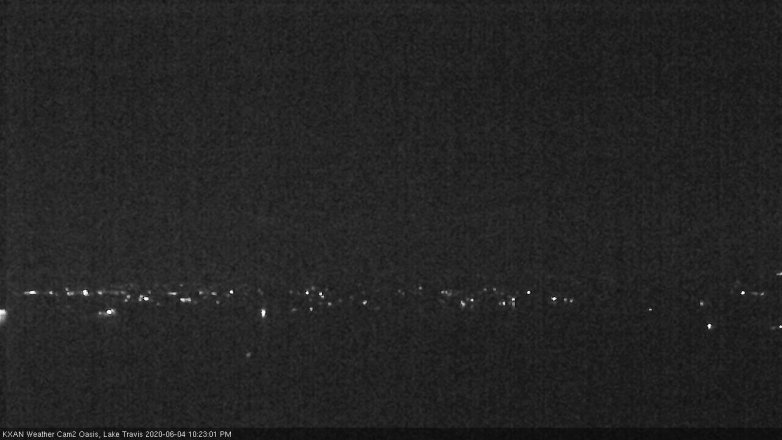 Lake Travis webcam, June 4, 2020 10:25 PM CT