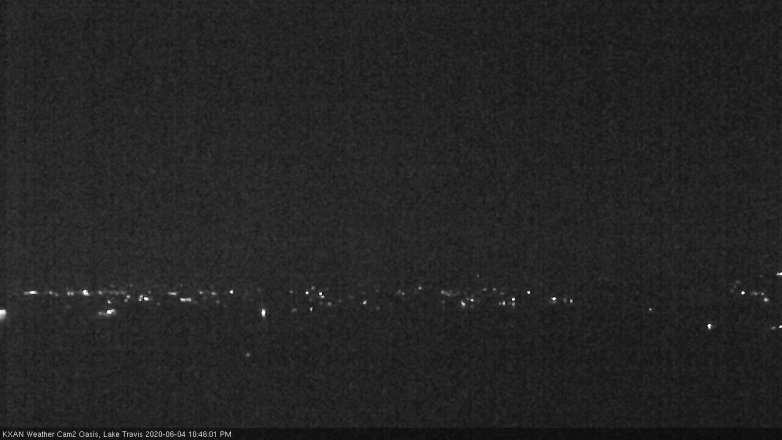 Lake Travis webcam, June 4, 2020 10:45 PM CT