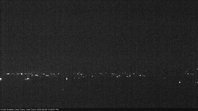 Lake Travis webcam, June 4, 2020 11:00 PM CT