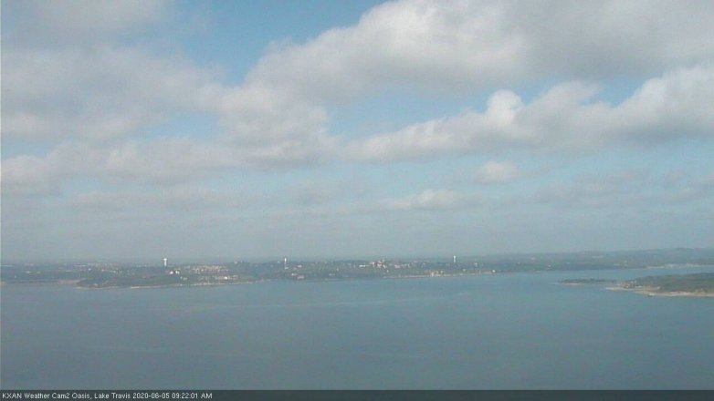 Lake Travis webcam, June 5, 2020 9:25 AM CT