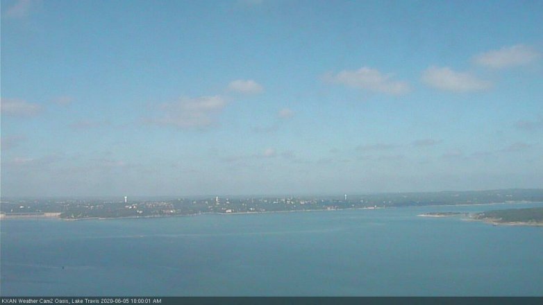 Lake Travis webcam, June 5, 2020 10:00 AM CT