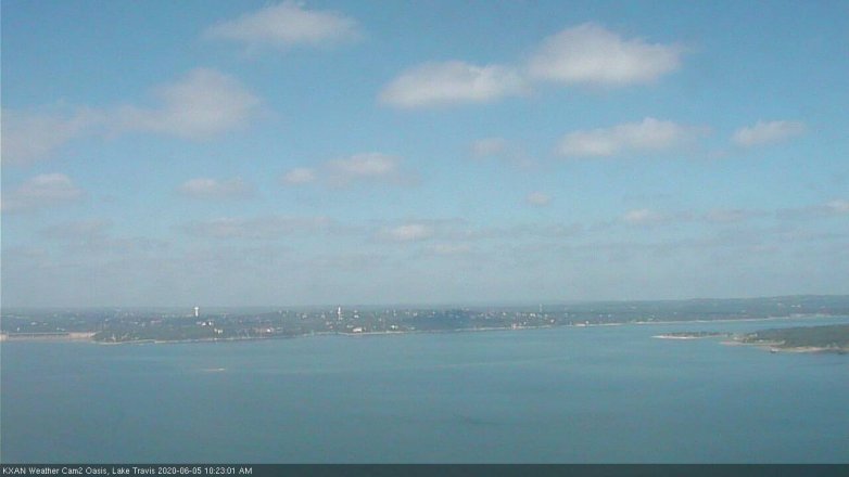 Lake Travis webcam, June 5, 2020 10:25 AM CT