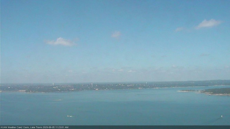 Lake Travis webcam, June 5, 2020 11:25 AM CT