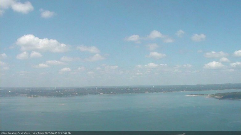 Lake Travis webcam, June 5, 2020 12:25 PM CT