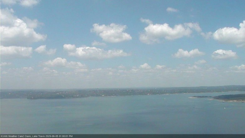 Lake Travis webcam, June 5, 2020 1:00 PM CT