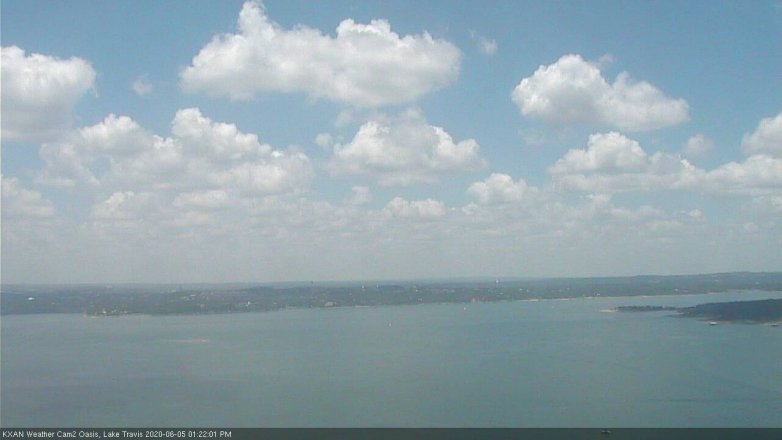 Lake Travis webcam, June 5, 2020 1:25 PM CT