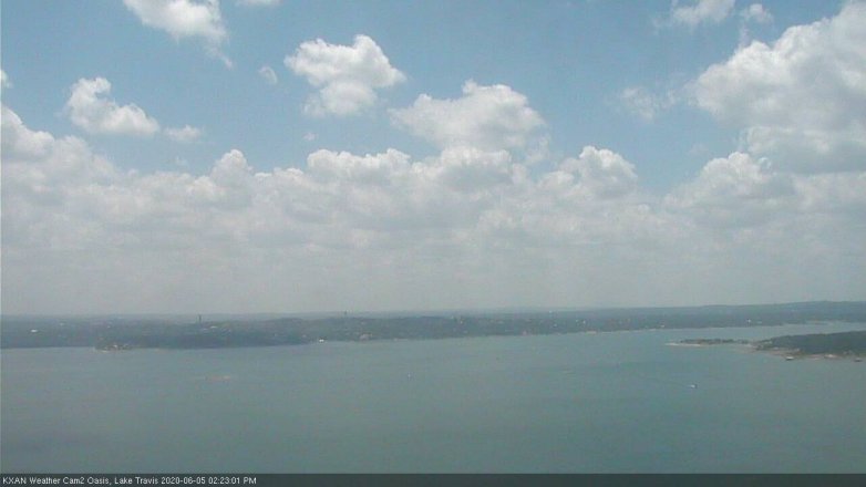 Lake Travis webcam, June 5, 2020 2:25 PM CT