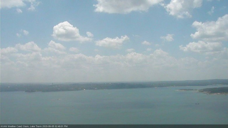 Lake Travis webcam, June 5, 2020 2:45 PM CT