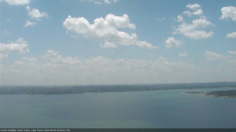Lake Travis webcam, June 5, 2020 3:00 PM CT