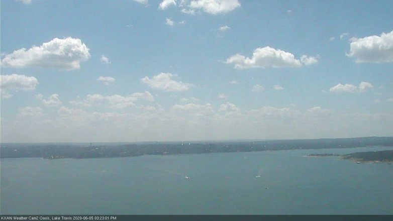 Lake Travis webcam, June 5, 2020 3:25 PM CT